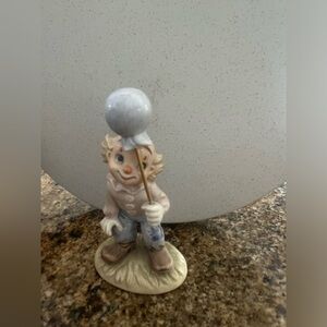 1986 Lefton Sevilla Porcelain clown ballon figurine Audrey